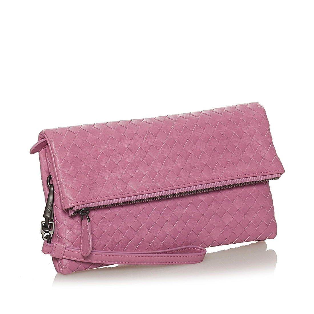 Bottega Veneta Intrecciato Leather Clutch Bag (MLB-28567)