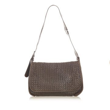 Bottega Veneta Intrecciato Leather Crossbody Bag (MLB-19828)