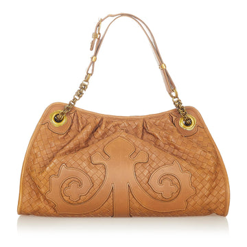 Bottega Veneta Intrecciato Leather Shoulder Bag (MLB-25728)