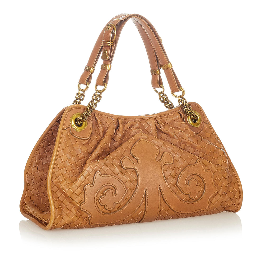Bottega Veneta Intrecciato Leather Shoulder Bag (MLB-25728)