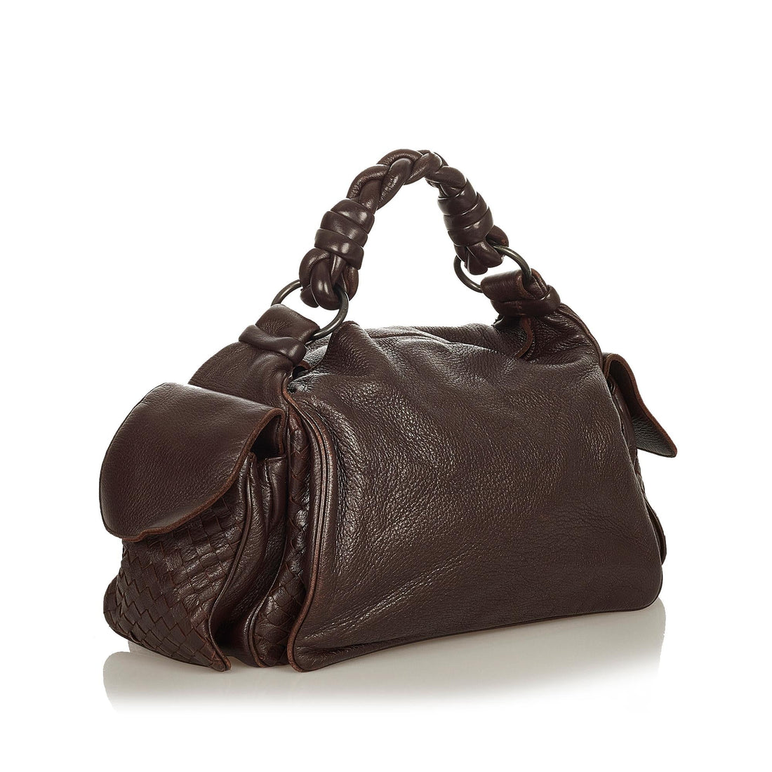 Bottega Veneta Intrecciato Leather Shoulder Bag (MLB-26581)
