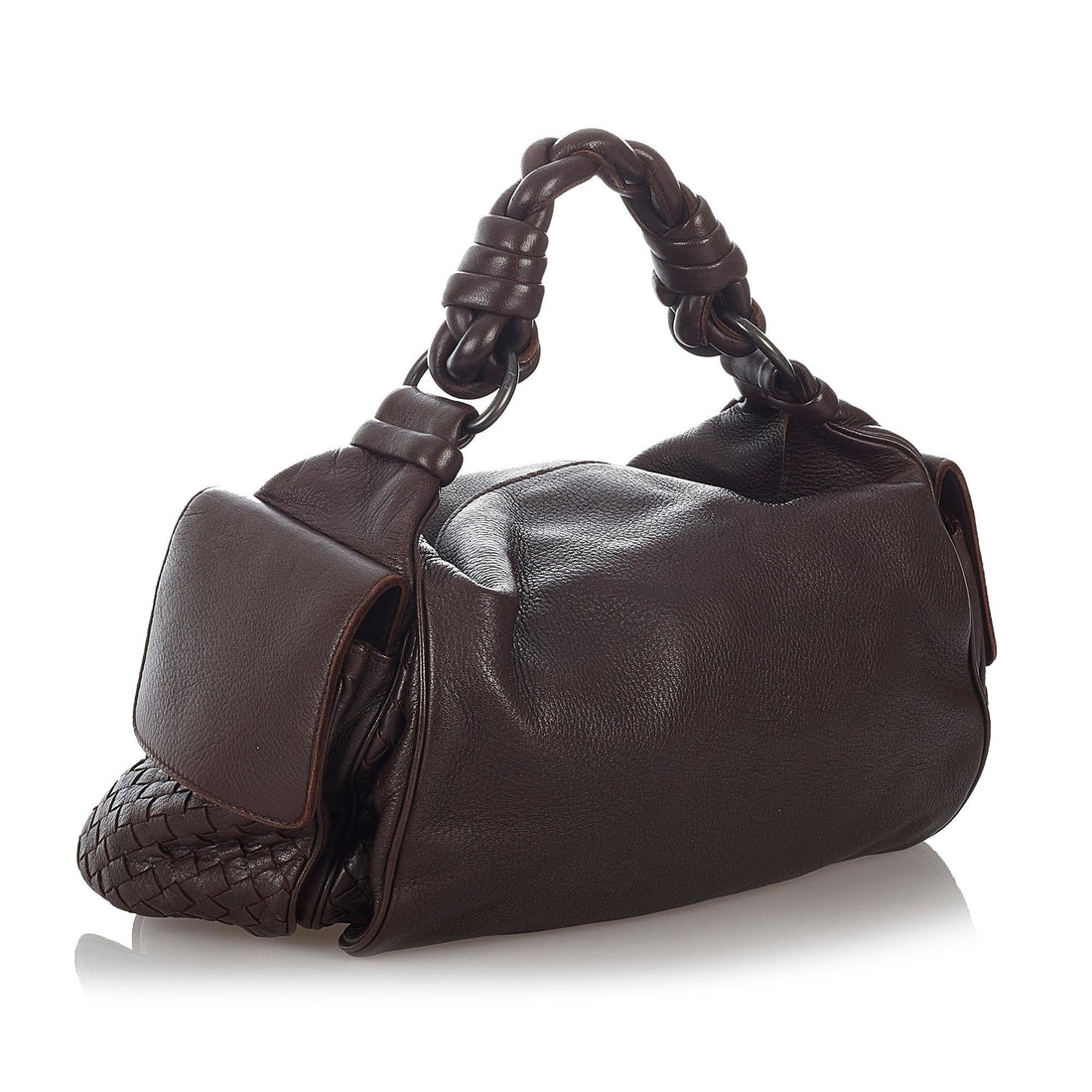 Bottega Veneta Intrecciato Leather Shoulder Bag (MLB-26813)