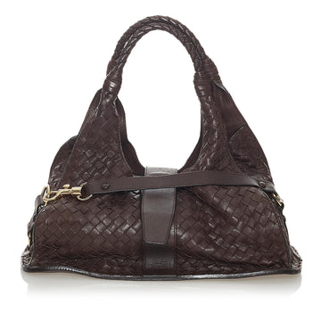 Bottega Veneta Intrecciato Leather Shoulder Bag (MLB-28194)
