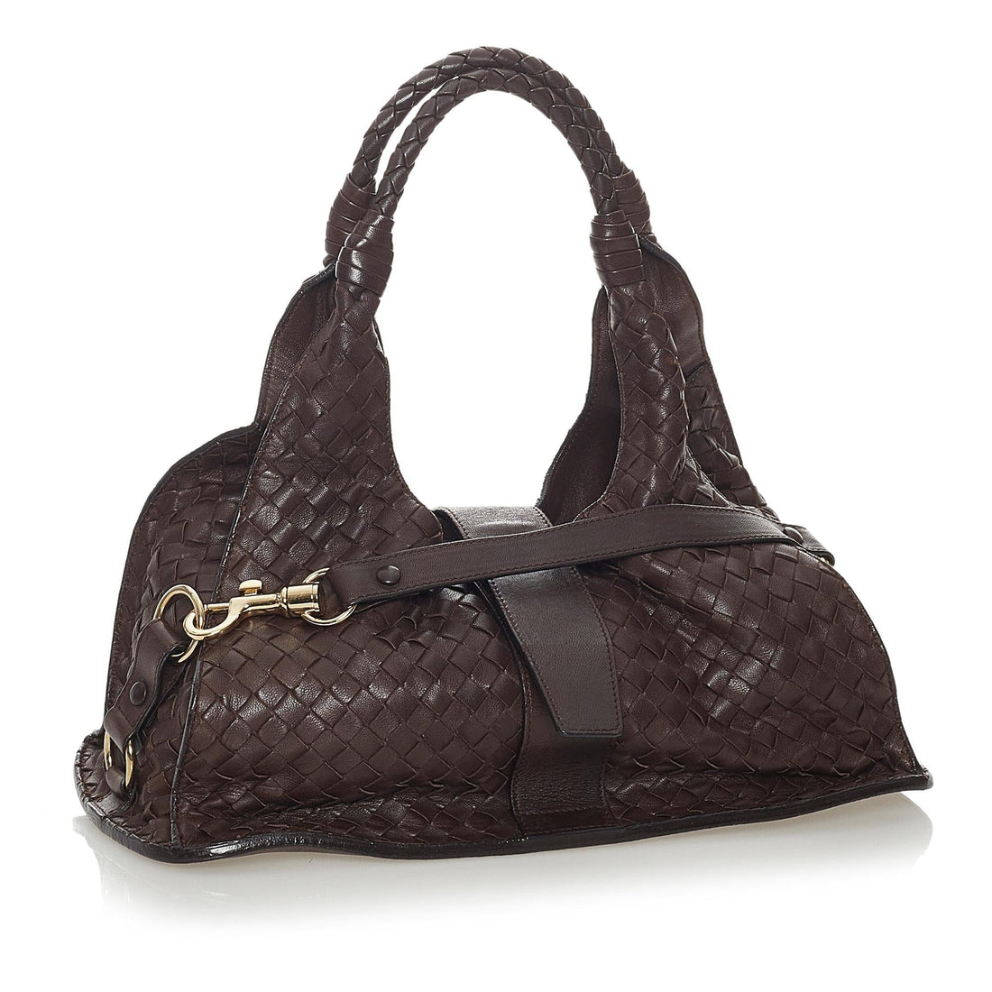 Bottega Veneta Intrecciato Leather Shoulder Bag (MLB-28194)