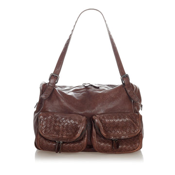 Bottega Veneta Intrecciato Leather Shoulder Bag (MLB-36580)