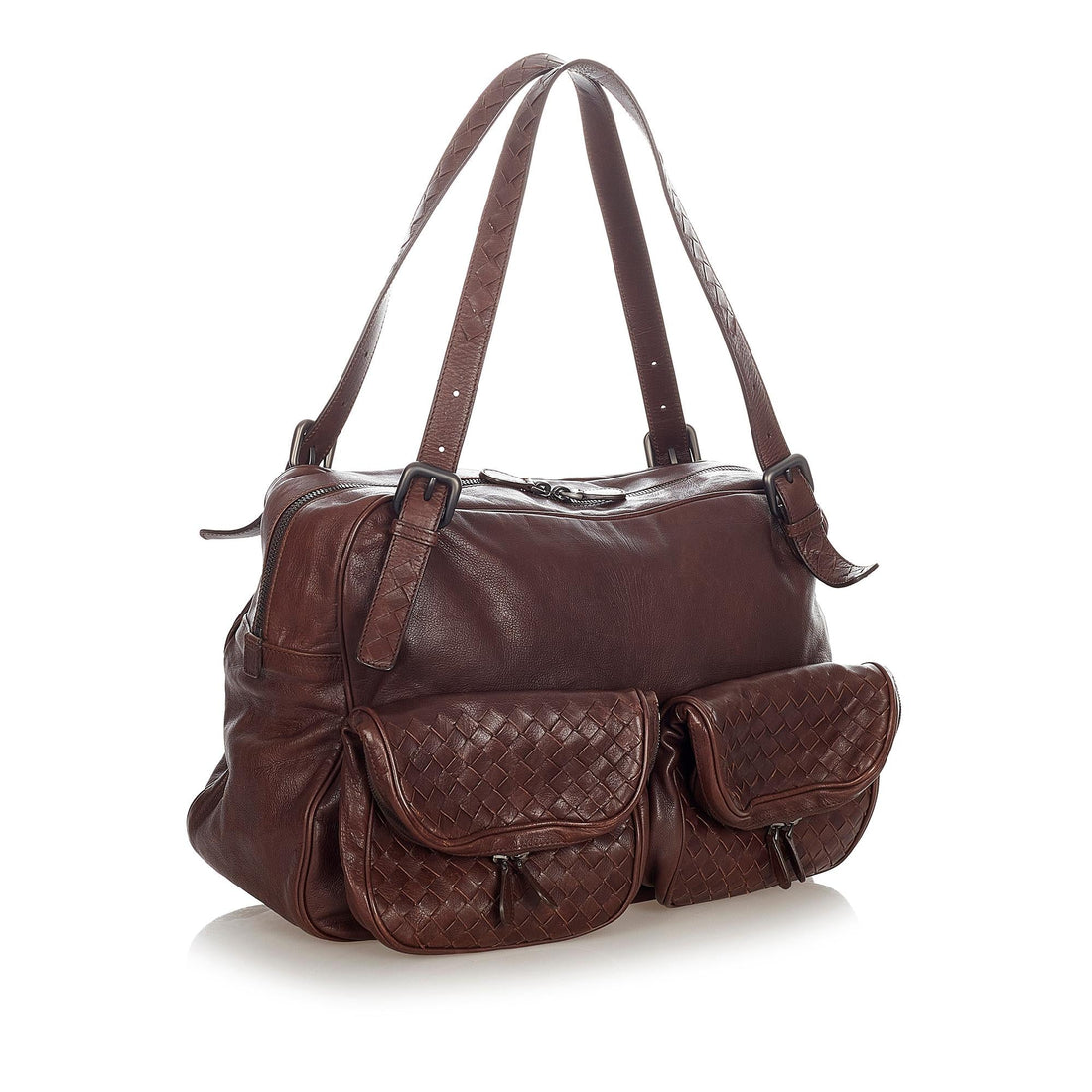 Bottega Veneta Intrecciato Leather Shoulder Bag (MLB-36582)