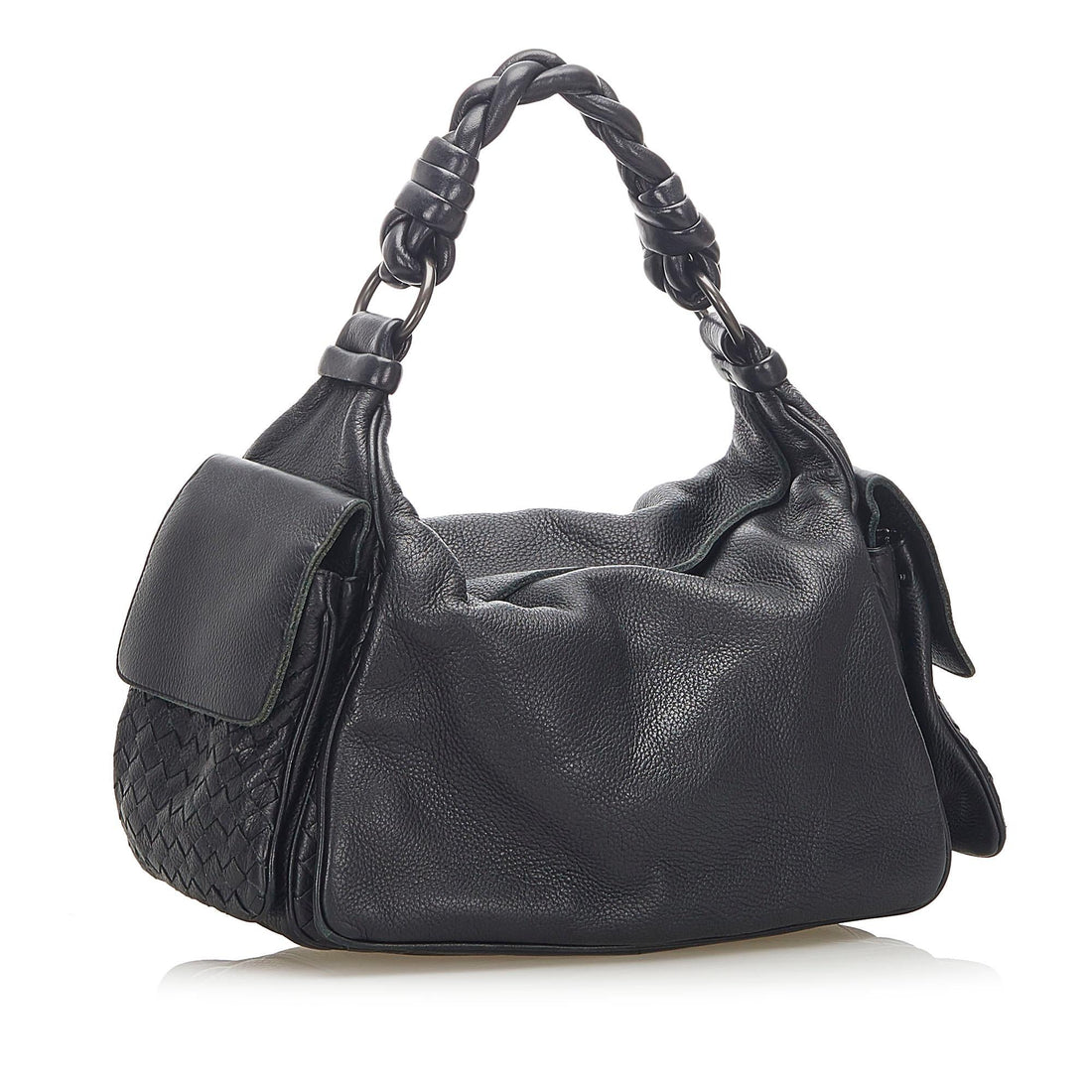 Bottega Veneta Intrecciato Leather Shoulder Bag (MLB-36583)