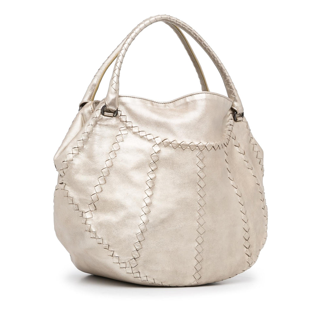 Bottega Veneta Intrecciato Metallic Tote Bag (MLB-YCP4lc)
