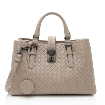 Bottega Veneta Intrecciato Nappa Roma Small Satchel (SHF-D3tcZO)