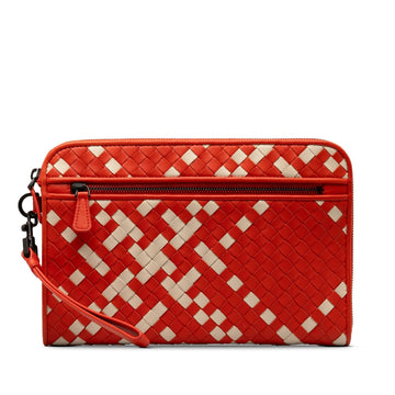 Bottega Veneta Intrecciato Zip Clutch (MLB-rOUcq9)