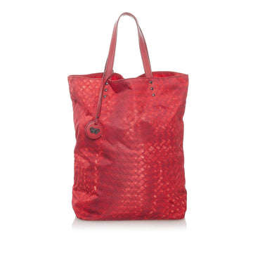 Bottega Veneta Intrecciolusion Nylon Tote Bag (MLB-qZCR4r)