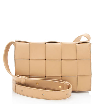 Bottega Veneta Lambskin Cassette Crossbody (SHF-nAVsRl)