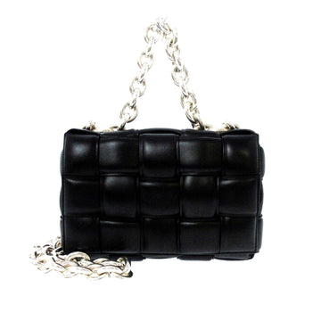 Bottega Veneta Lambskin Intrecciato Padded Chain Cassette Satchel (MLB-yBNHaB)