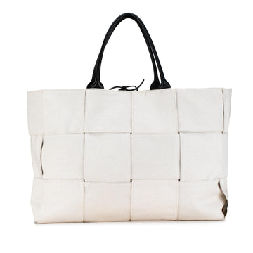 Bottega Veneta Large Maxi Intrecciato Canvas Arco Tote (MLB-LPrhp9)