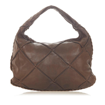 Bottega Veneta Leather Hobo Bag (MLB-20086)
