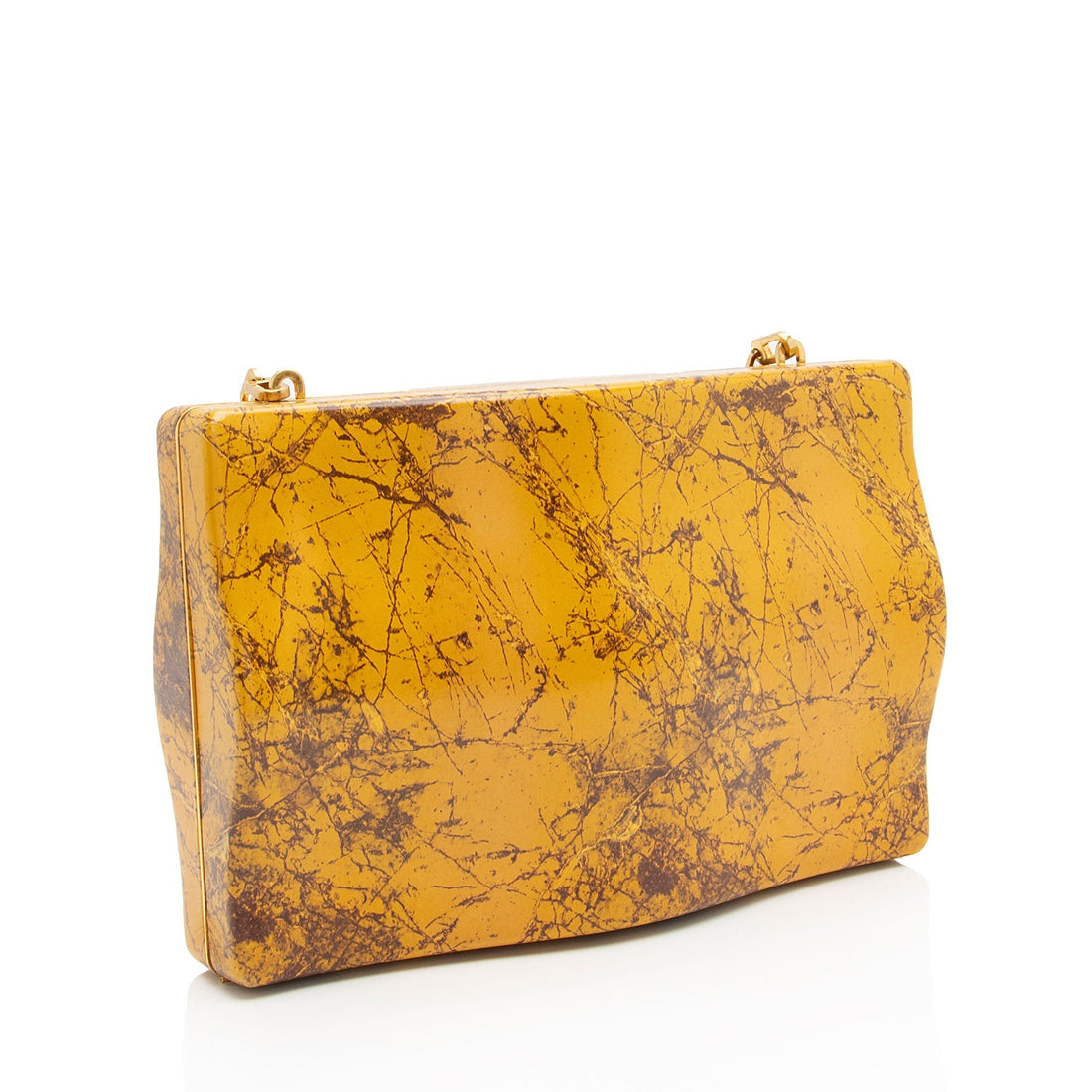 Bottega Veneta Leather Wave Chain Shoulder Bag (SHF-c0iXju)