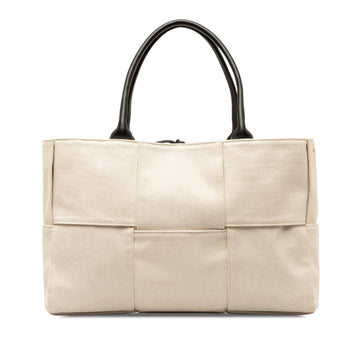 Bottega Veneta Medium Canvas Intrecciato Arco Tote (MLB-REo8Rt)