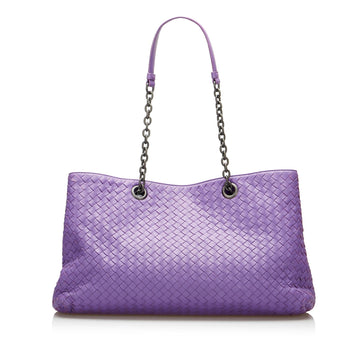 Bottega Veneta Medium Intrecciato Double Chain Tote (MLB-HYch9e)