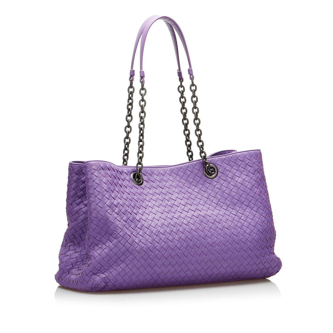 Bottega Veneta Medium Intrecciato Double Chain Tote (MLB-HYch9e)