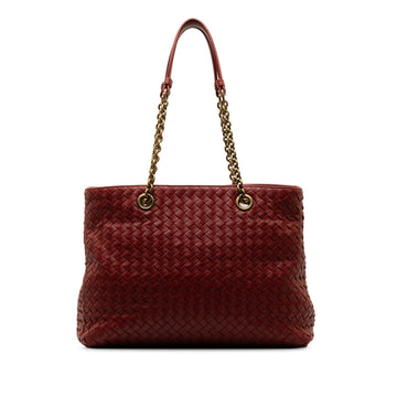 Bottega Veneta Medium Intrecciato Double Chain Tote (MLB-TiOjmt)