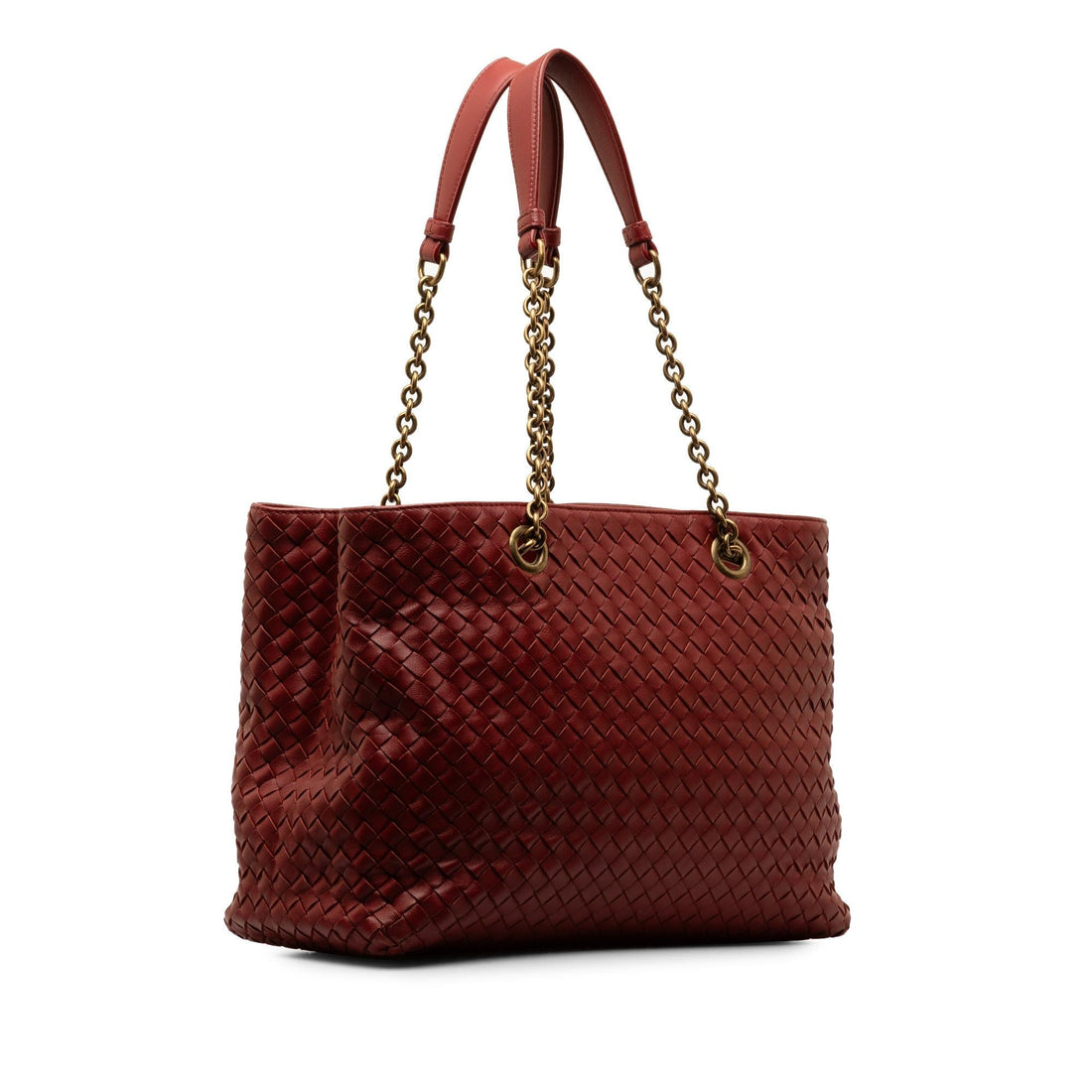 Bottega Veneta Medium Intrecciato Double Chain Tote (MLB-TiOjmt)
