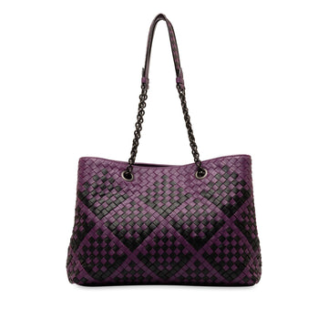 Bottega Veneta Medium Intrecciato Double Chain Tote (MLB-ABYAuX)