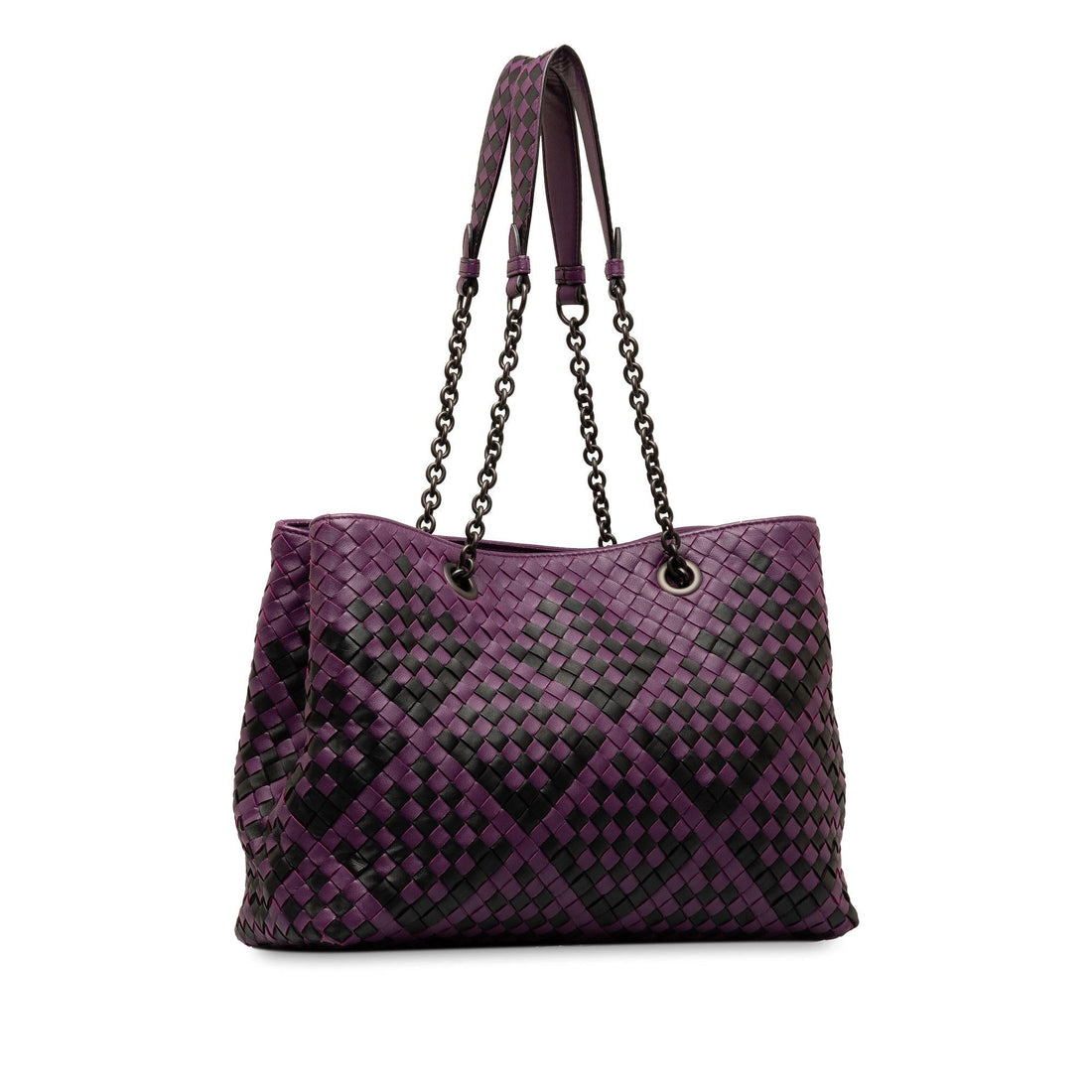 Bottega Veneta Medium Intrecciato Double Chain Tote (MLB-ABYAuX)