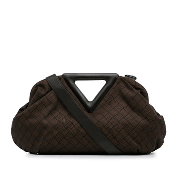 Bottega Veneta Nylon Intrecciato Effect Point Satchel (MLB-8uMVmf)