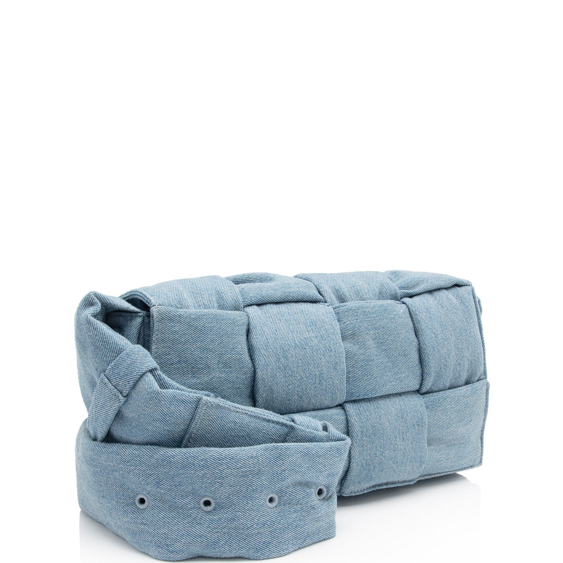 Bottega Veneta Padded Denim Cassette Shoulder Bag (SHF-Py6v0Q)