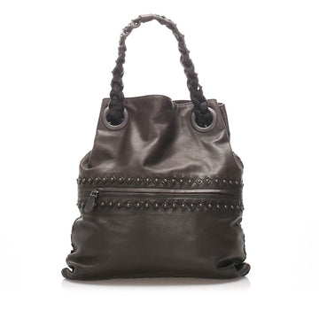 Bottega Veneta Studded Intrecciato Leather Tote Bag (MLB-12248)