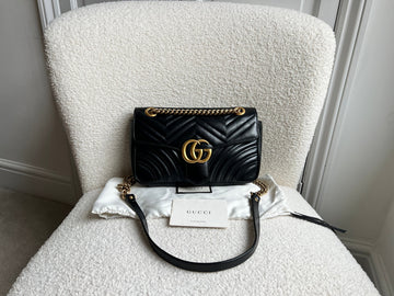 Gucci GG Black Marmont Small Shoulder Bag (RRP £2070)