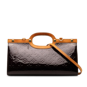 Purple Louis Vuitton Monogram Vernis Roxbury Drive Satchel