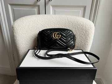 Gucci GG Black Marmont Small Shoulder Bag (RRP £1440)