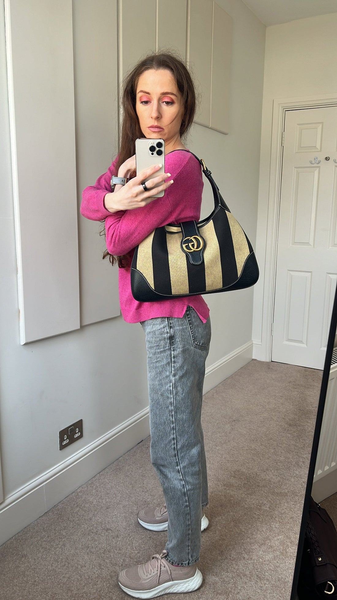 Gucci Stripe Medium Aphrodite Shoulder Bag (RRP £1400)