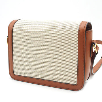 Celine Teen Triomphe White Canvas