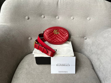 Gucci GG Hibiscus Red Marmont Belt Bag (RRP £865)