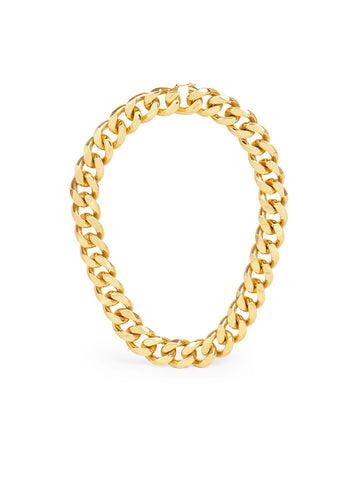Maillon Celine Necklace in Brass with Gold Finish