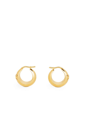 Triomphe Large Earrings in Brass with Gold Finish