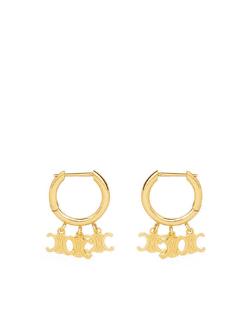 Triomphe Trio Hoops in Brass with Gold Finish