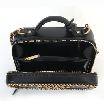 Quilted Lambs Leather Vanity Case