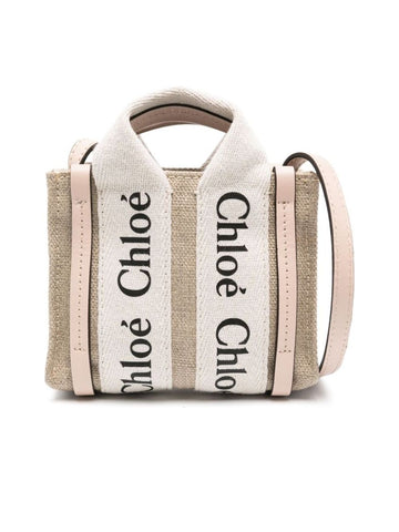 Nano Woody Tote Bag in Linen