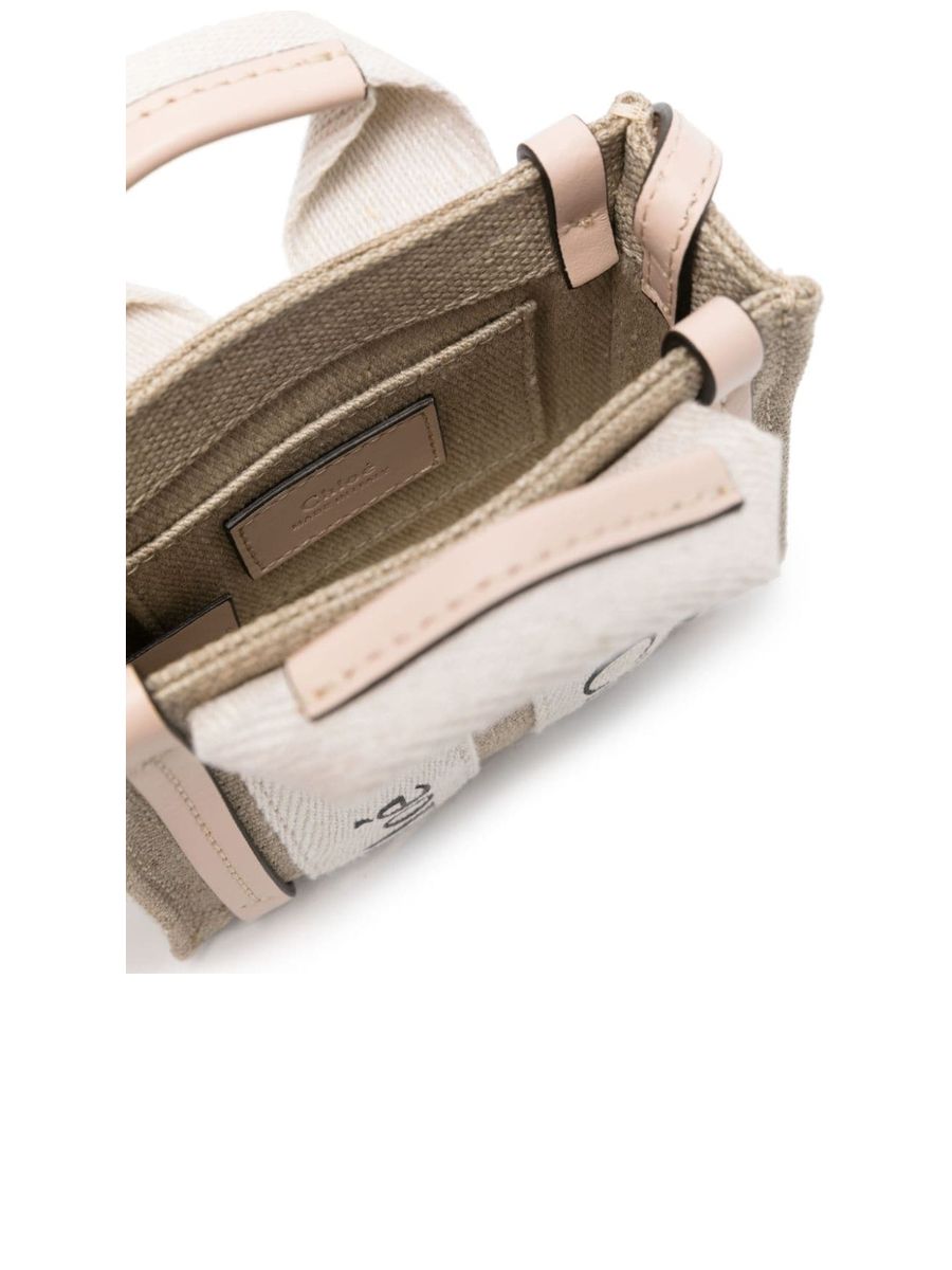 Nano Woody Tote Bag in Linen