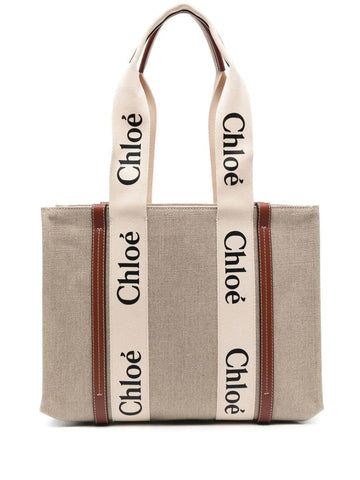 Woody Medium Canvas Tote Bag