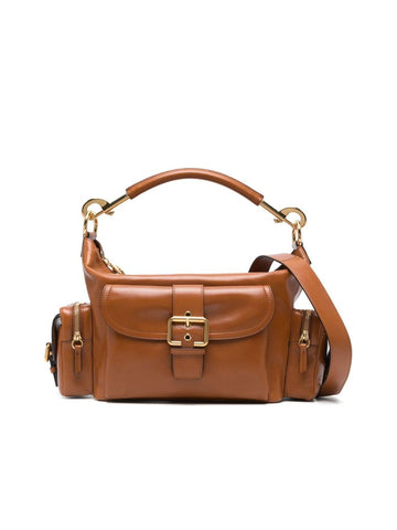 Small Camera Bag in Shiny Leather