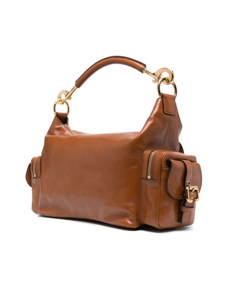 Small Camera Bag in Shiny Leather