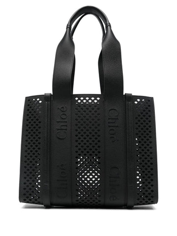 WOODY LEATHER MEDIUM TOTE