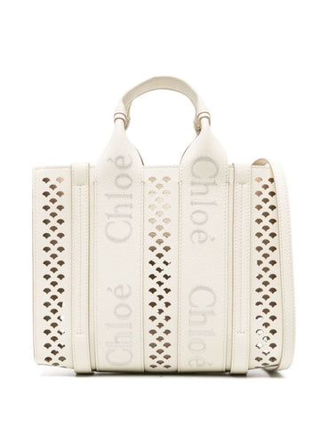 WOODY LEATHER SMALL TOTE