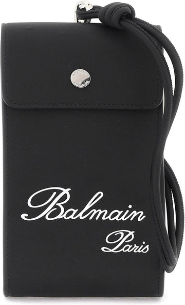LETTERING LOGO PHONE HOLDER - BLACK