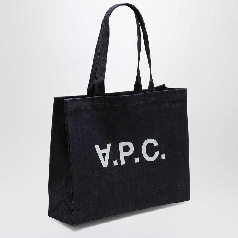 A.P.C. Blue Denim Daniela Shopping Bag Women