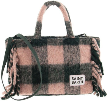 TARTAN BAG WITH FRINGES
